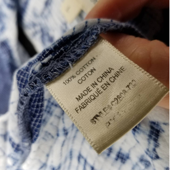 Cloth & Stone Blue and White Button Down Shirt - Picture 4 of 5